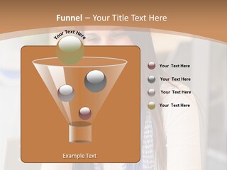 Looking Happy White PowerPoint Template
