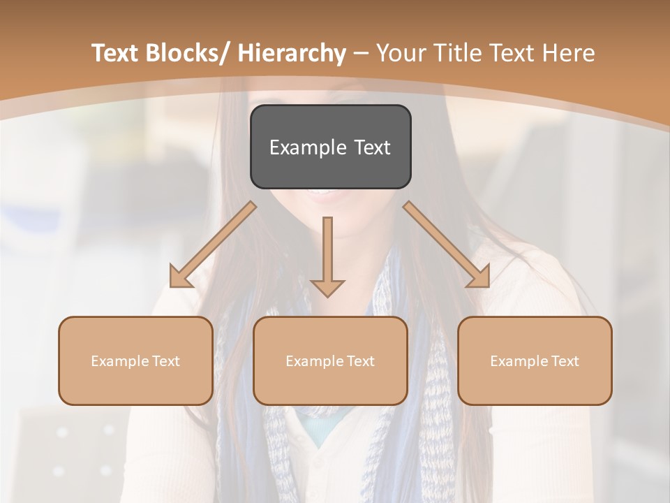 Looking Happy White PowerPoint Template