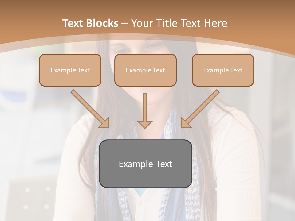 Looking Happy White PowerPoint Template