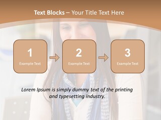 Looking Happy White PowerPoint Template