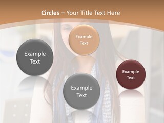 Looking Happy White PowerPoint Template