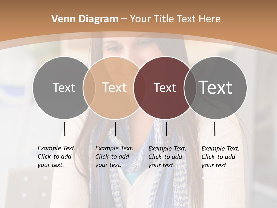 Looking Happy White PowerPoint Template
