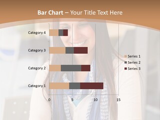 Looking Happy White PowerPoint Template