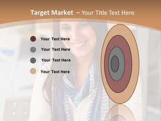 Looking Happy White PowerPoint Template
