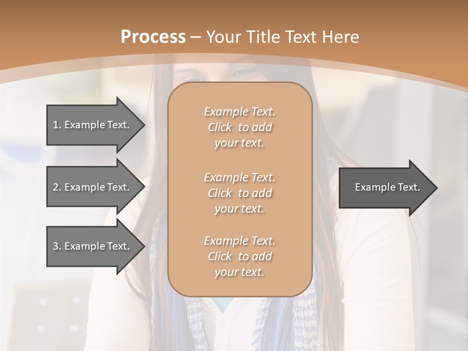 Looking Happy White PowerPoint Template