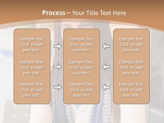 Looking Happy White PowerPoint Template