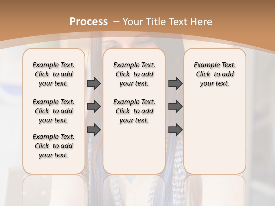 Looking Happy White PowerPoint Template