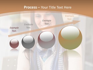 Looking Happy White PowerPoint Template