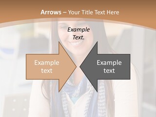 Looking Happy White PowerPoint Template