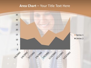 Looking Happy White PowerPoint Template