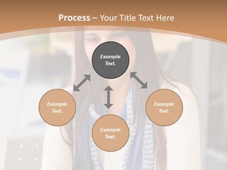 Looking Happy White PowerPoint Template