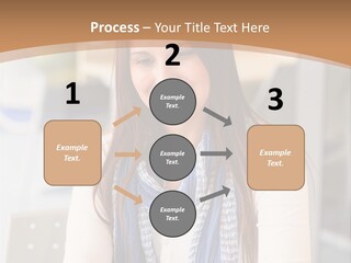 Looking Happy White PowerPoint Template