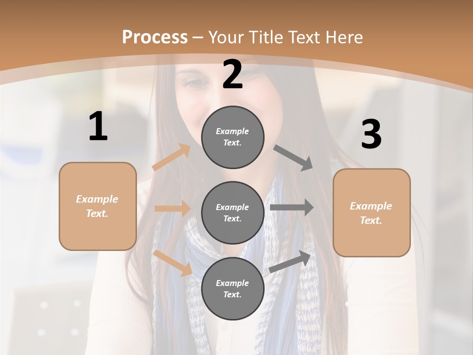 Looking Happy White PowerPoint Template