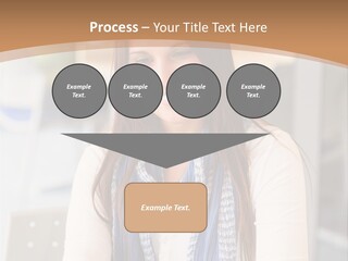 Looking Happy White PowerPoint Template