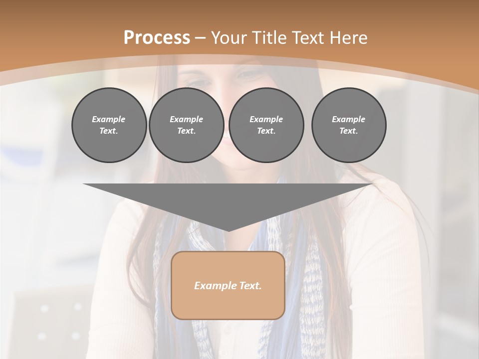 Looking Happy White PowerPoint Template