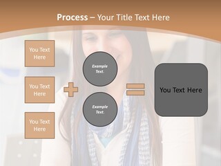 Looking Happy White PowerPoint Template