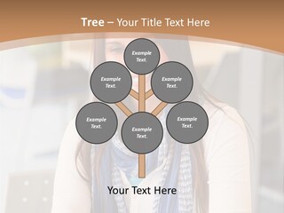 Looking Happy White PowerPoint Template