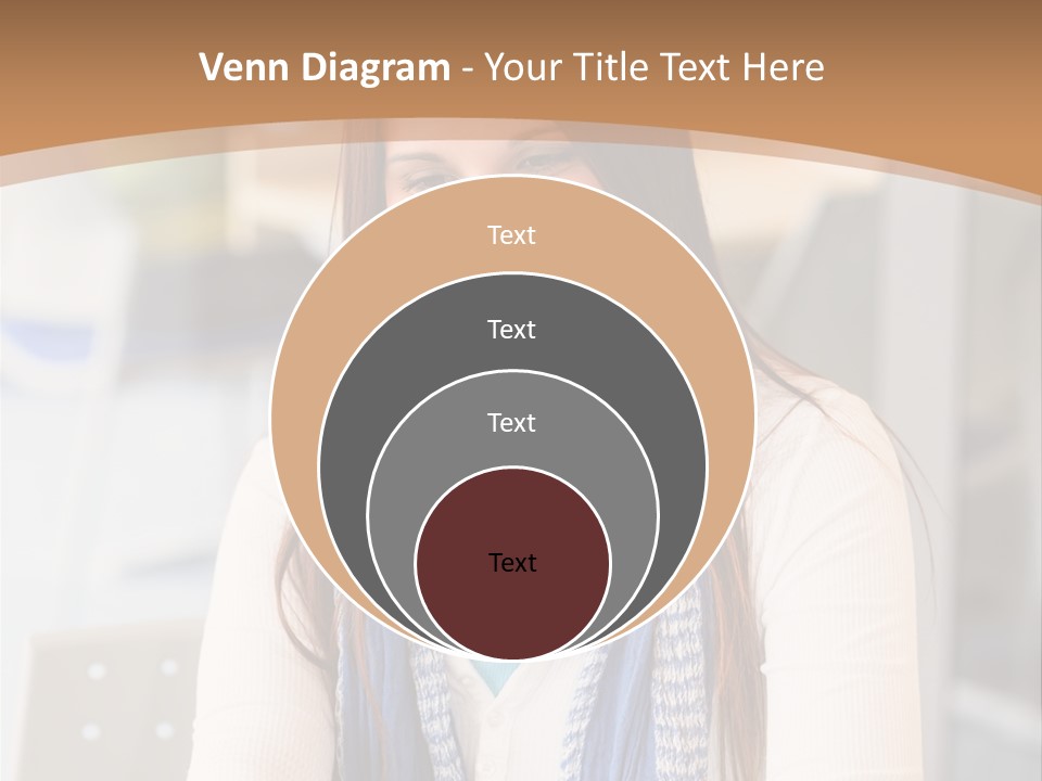 Looking Happy White PowerPoint Template