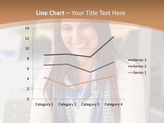 Looking Happy White PowerPoint Template