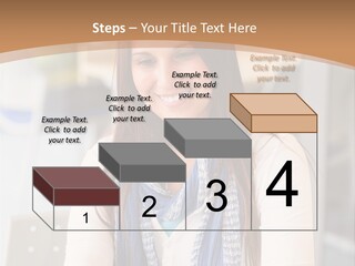Looking Happy White PowerPoint Template