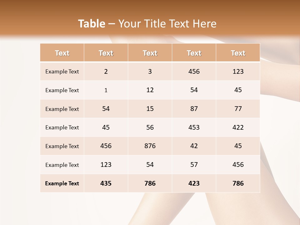 Elegance Body Young PowerPoint Template