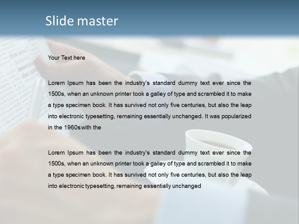 Employer Sitting Publishing PowerPoint Template