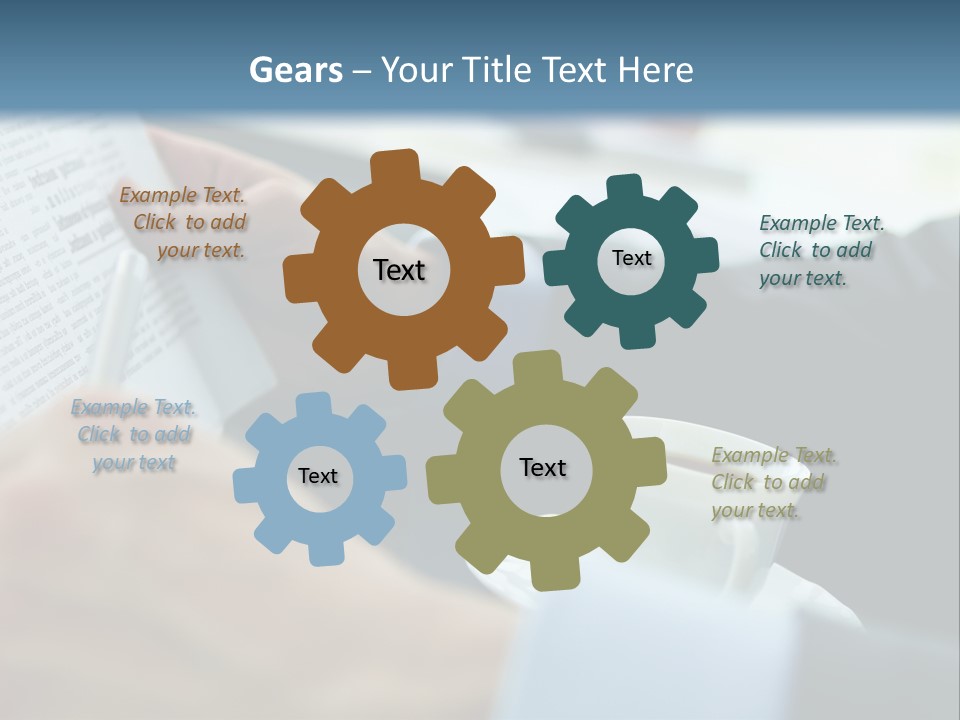 Employer Sitting Publishing PowerPoint Template