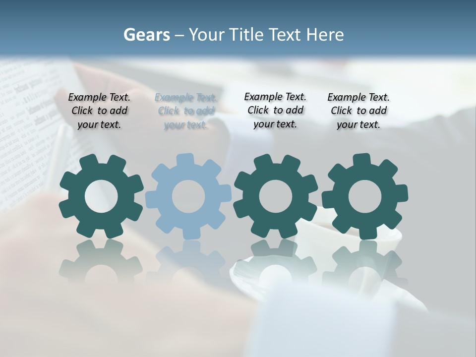 Employer Sitting Publishing PowerPoint Template