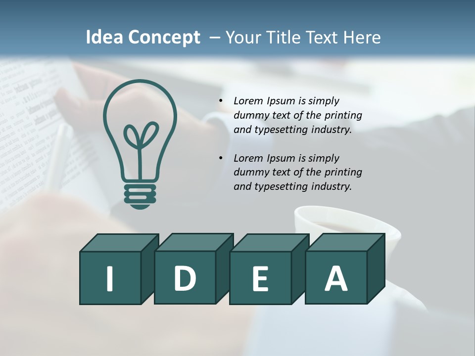 Employer Sitting Publishing PowerPoint Template