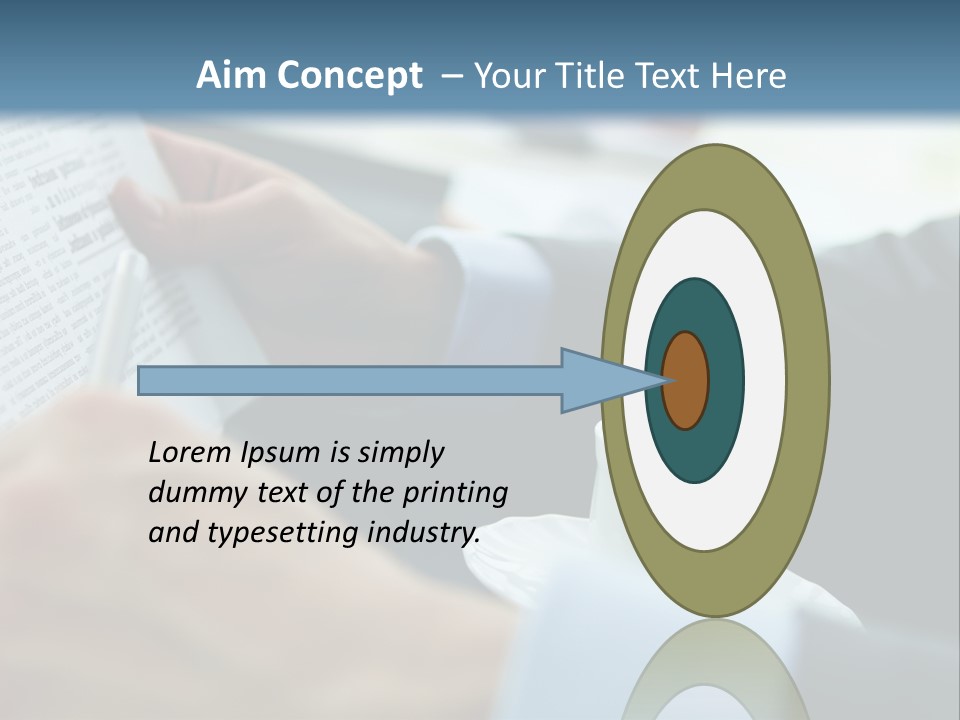 Employer Sitting Publishing PowerPoint Template