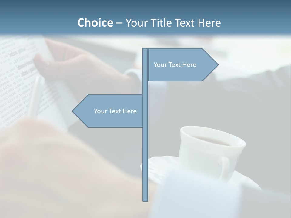 Employer Sitting Publishing PowerPoint Template