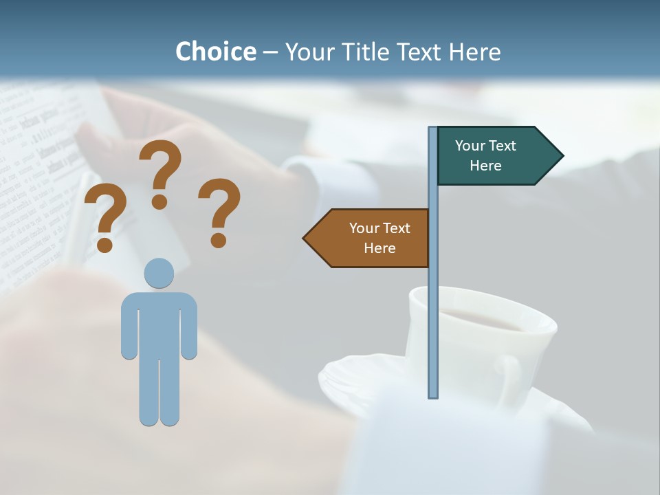 Employer Sitting Publishing PowerPoint Template