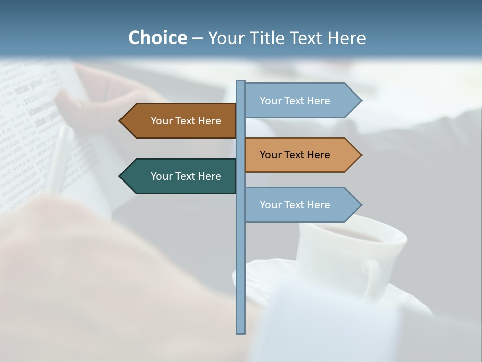 Employer Sitting Publishing PowerPoint Template