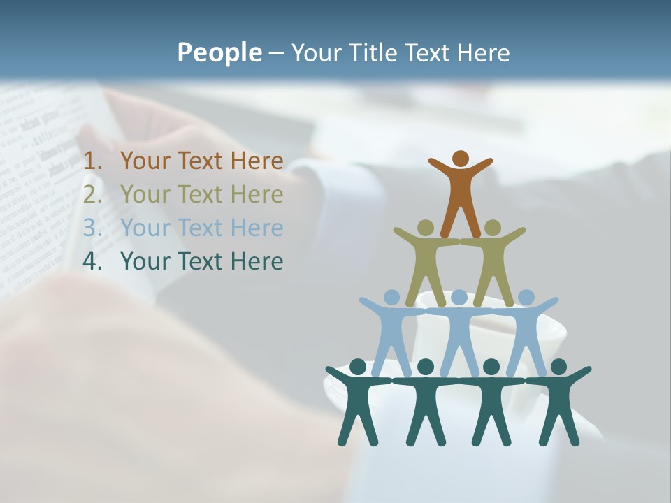 Employer Sitting Publishing PowerPoint Template