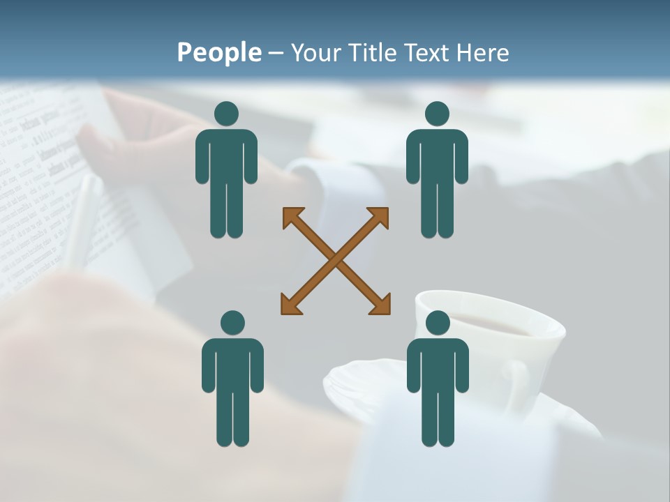 Employer Sitting Publishing PowerPoint Template