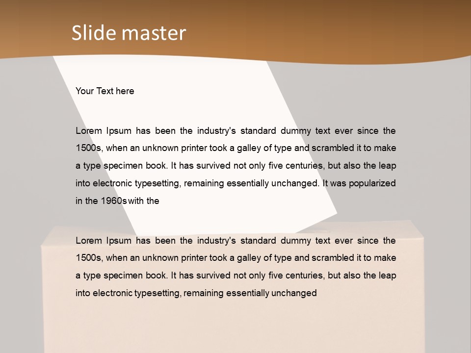 Referendum White Secrecy PowerPoint Template