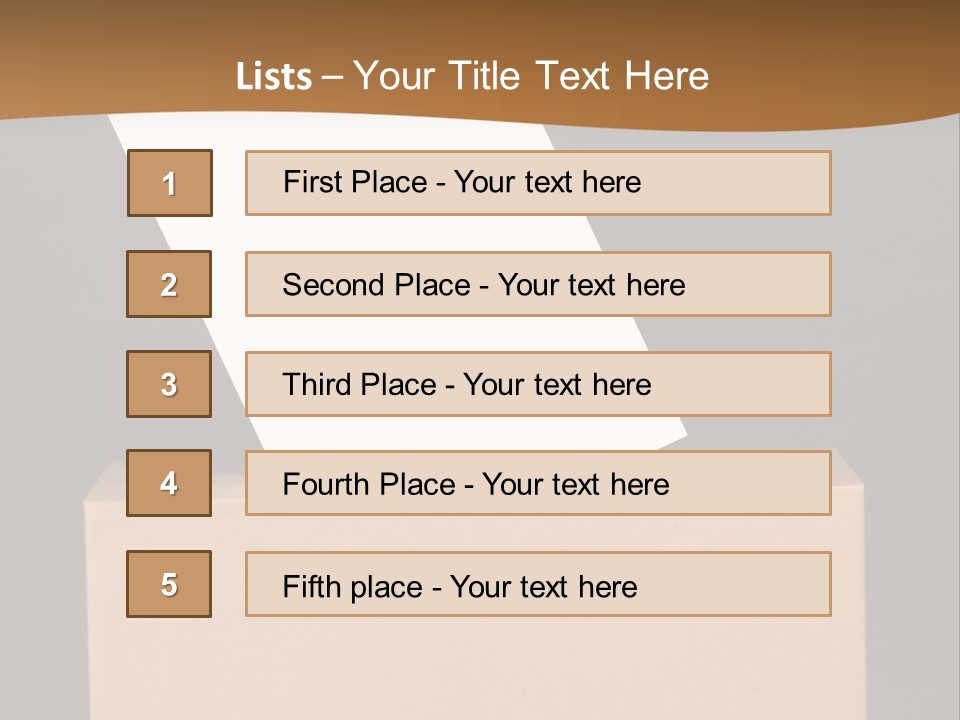 Referendum White Secrecy PowerPoint Template
