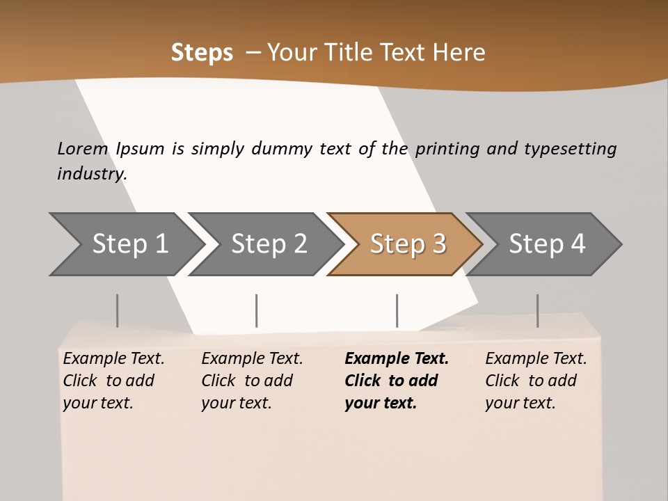 Referendum White Secrecy PowerPoint Template