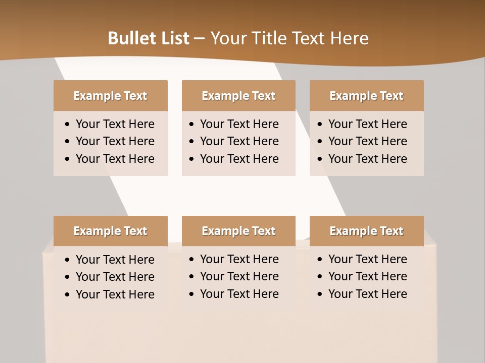 Referendum White Secrecy PowerPoint Template