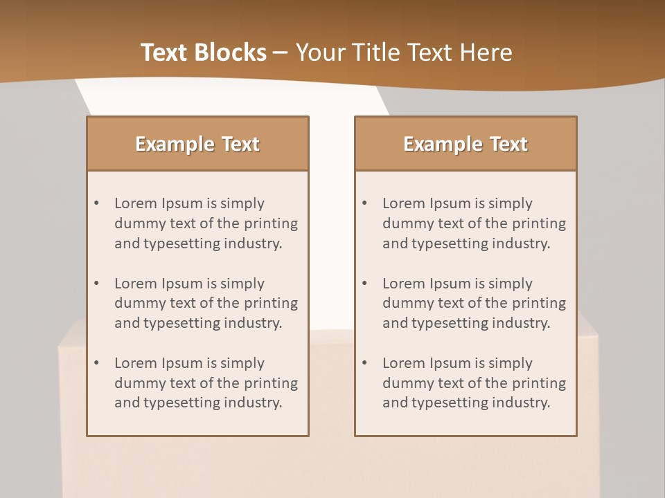 Referendum White Secrecy PowerPoint Template