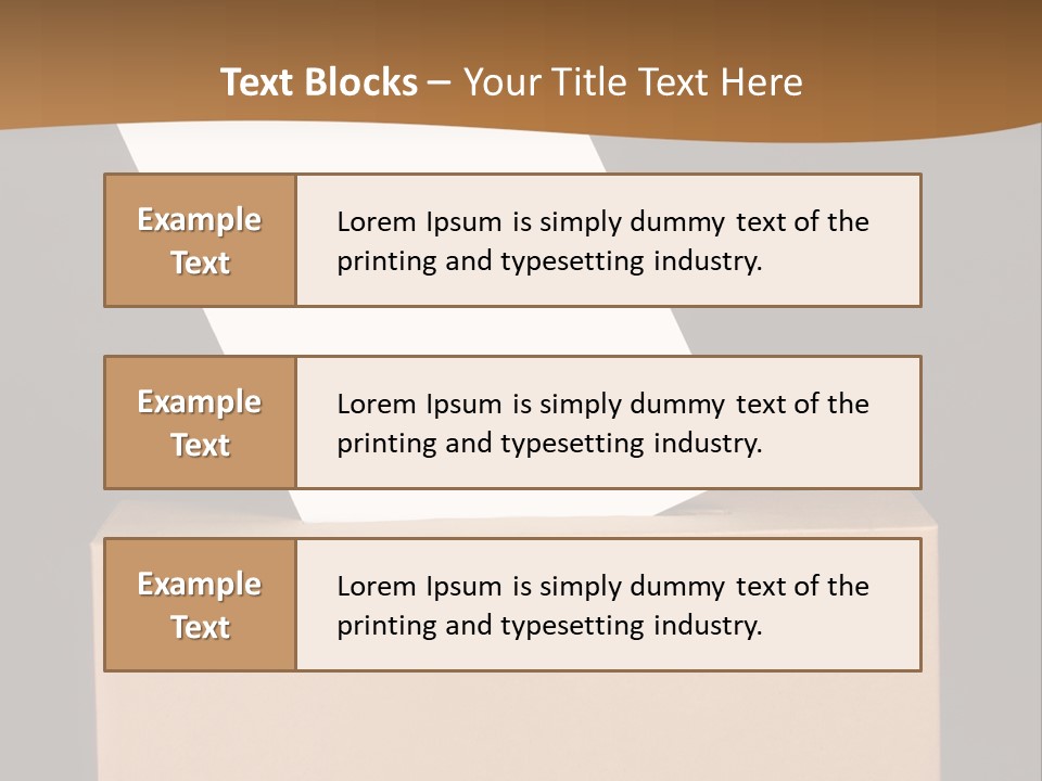 Referendum White Secrecy PowerPoint Template
