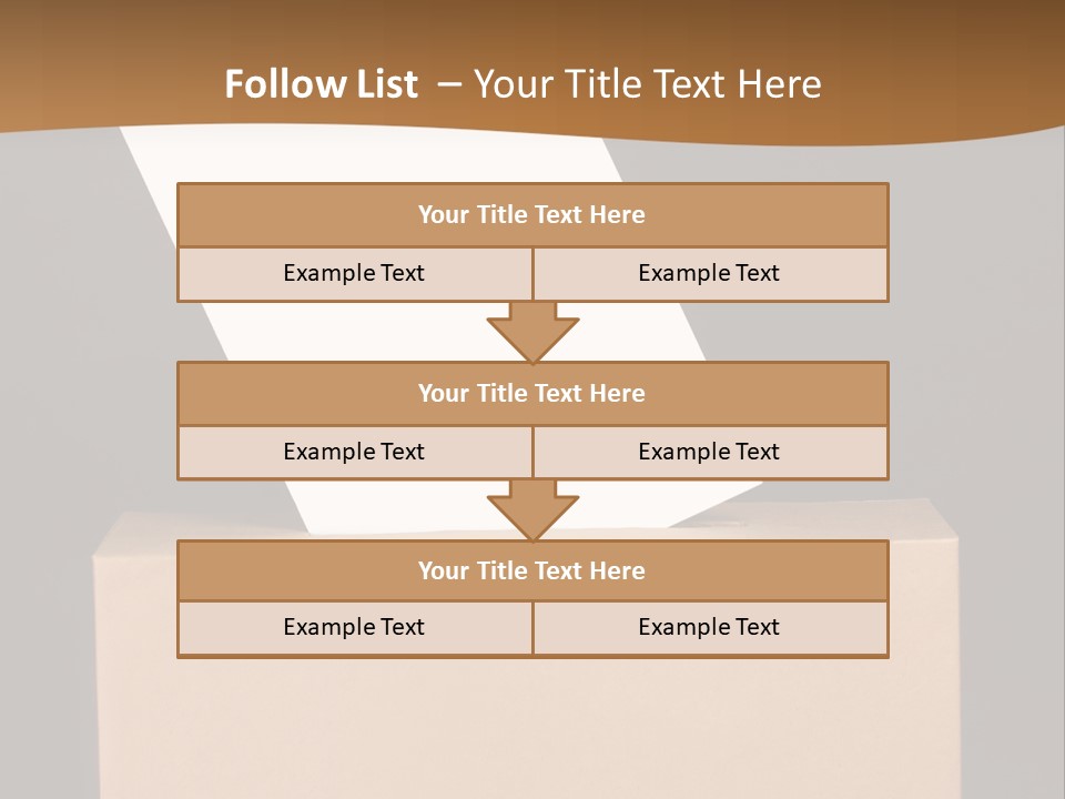 Referendum White Secrecy PowerPoint Template