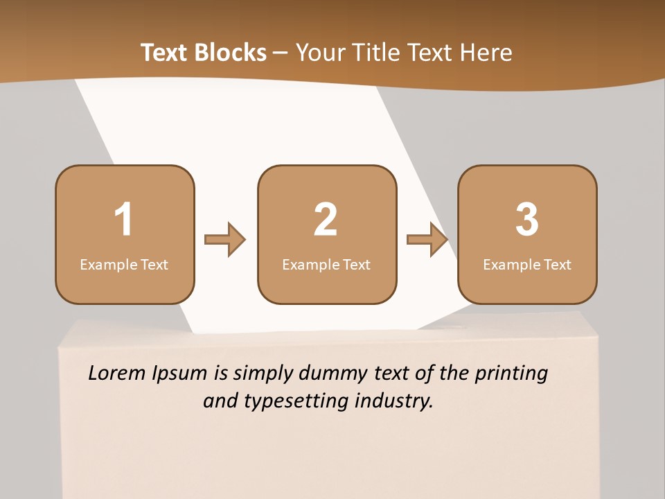 Referendum White Secrecy PowerPoint Template