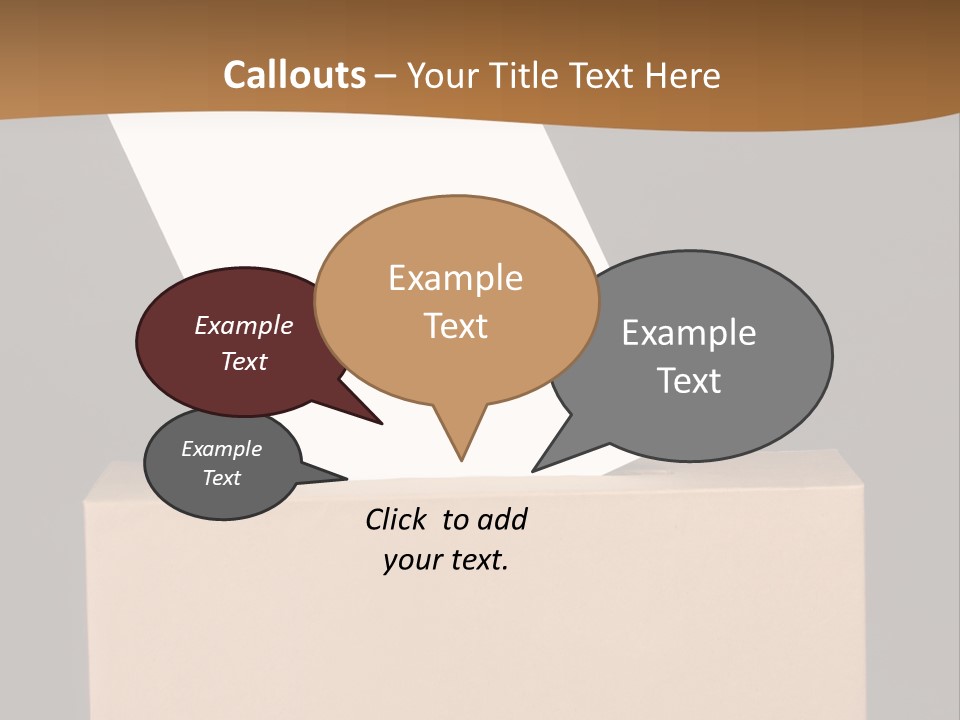 Referendum White Secrecy PowerPoint Template