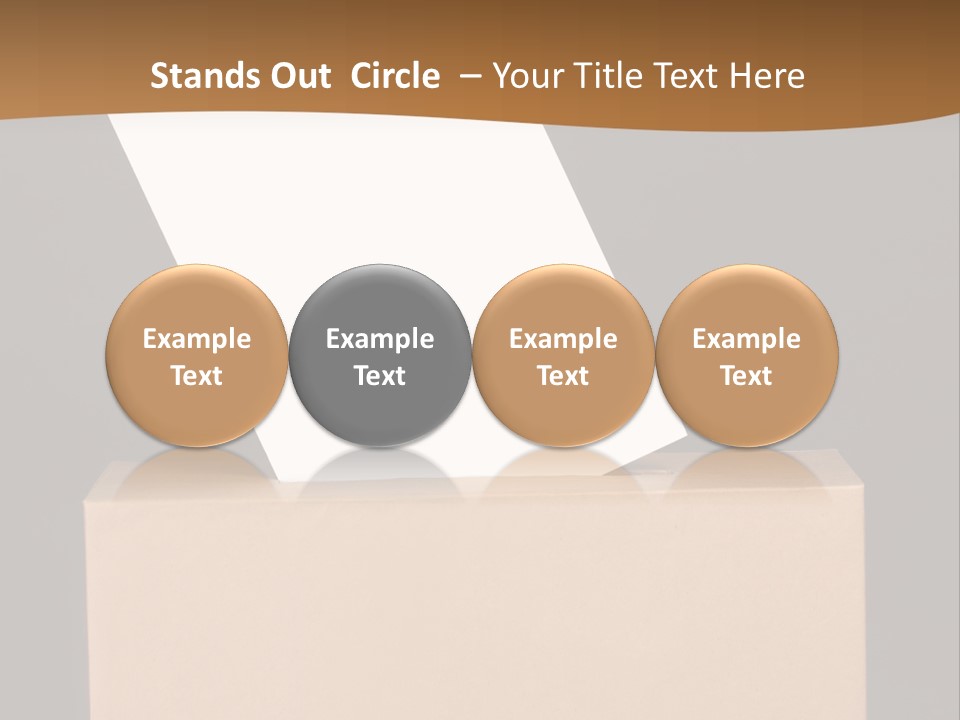 Referendum White Secrecy PowerPoint Template