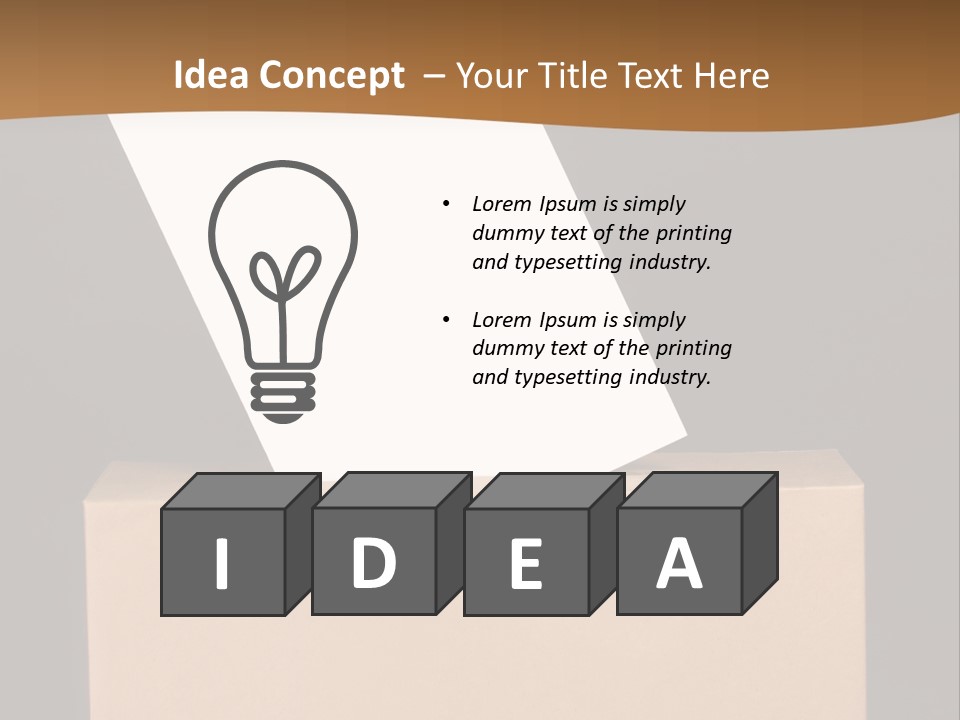 Referendum White Secrecy PowerPoint Template