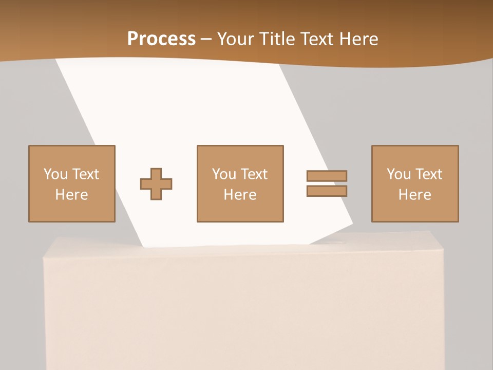 Referendum White Secrecy PowerPoint Template