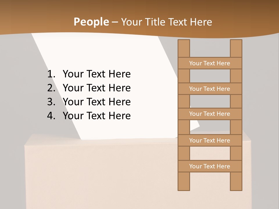 Referendum White Secrecy PowerPoint Template