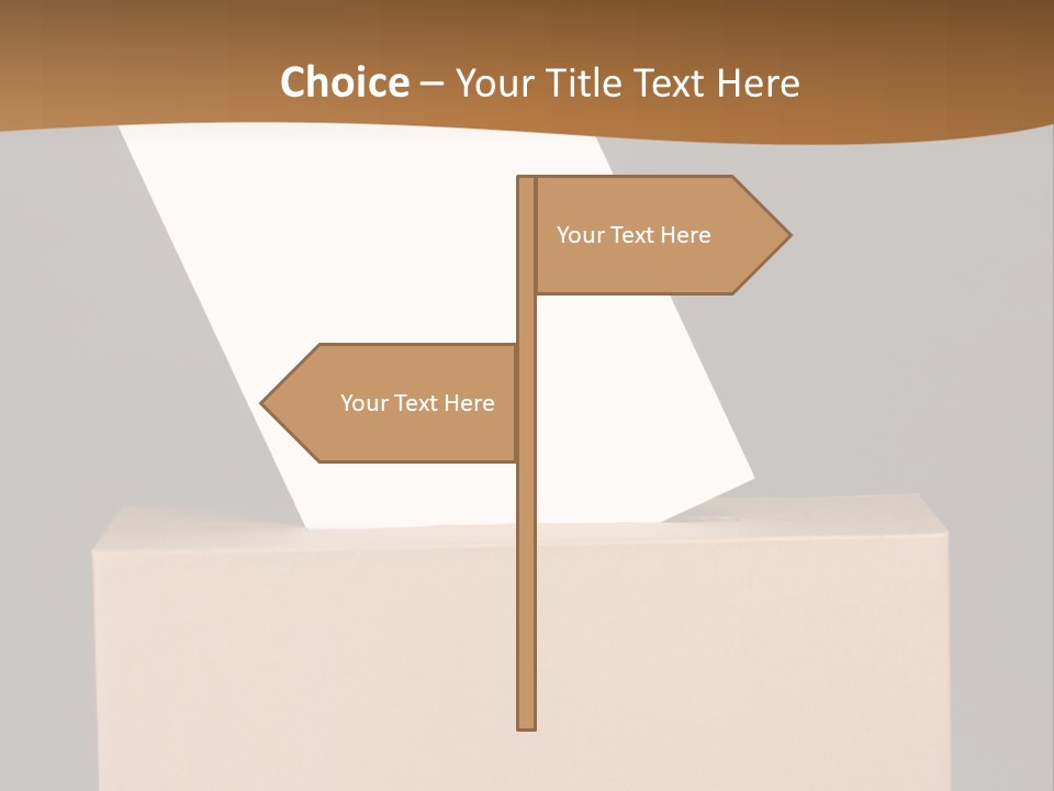 Referendum White Secrecy PowerPoint Template