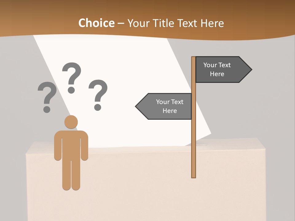 Referendum White Secrecy PowerPoint Template